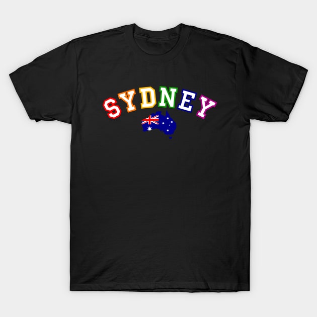 Team Rainbow LGBT Sydney Pride, Australia T-Shirt by teamrainbowstore